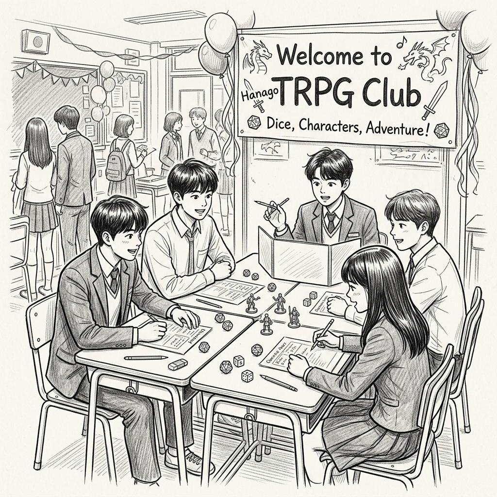 하나고 TRPG부에 어서 오세요 스케치